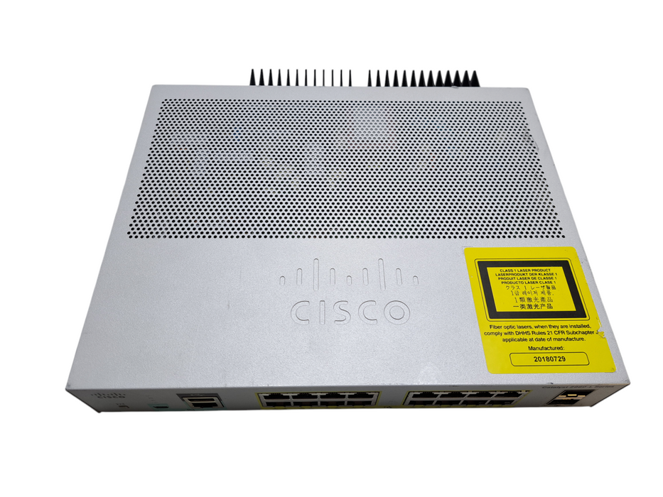 Cisco WS-C2960L-16PS-LL V01 | 16-Port Gigabit PoE+, 2x SFP Silent Switch )