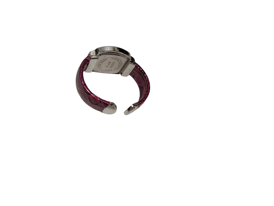 Ladies Suisse P712 Quartz Japan Movement Mother of Pearl Bangle Watch  =