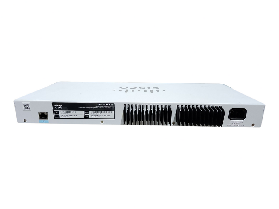 Cisco Business 220 Series CBS220-16P-2G 16 Port Gigabit PoE Smart Switch
