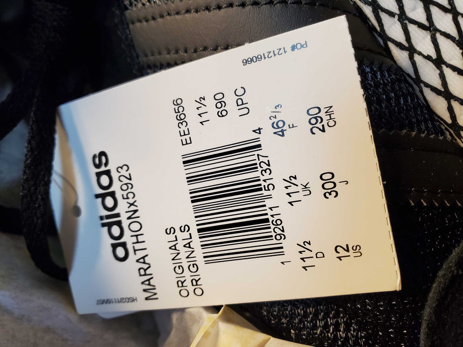 Adidas Mens Marathonx5923 Sneakers Shoes Black Synthetic