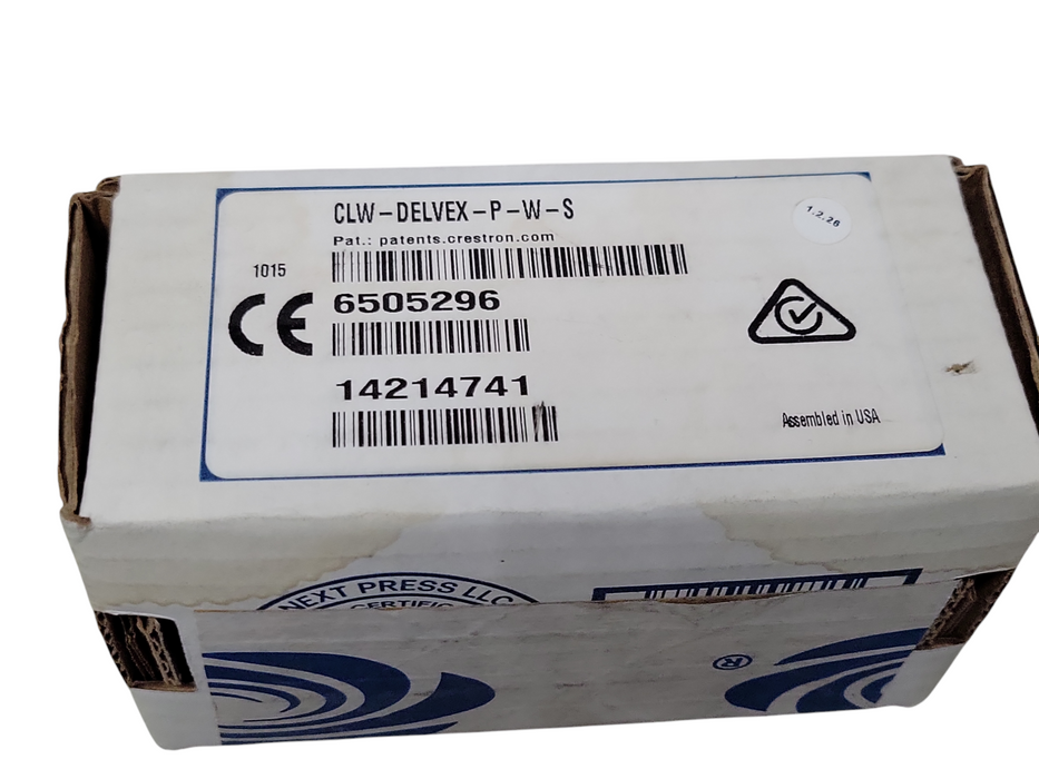 New Crestron CLW-DELVEX-P-W-S Cameo In-Wall Dimmer White Q_