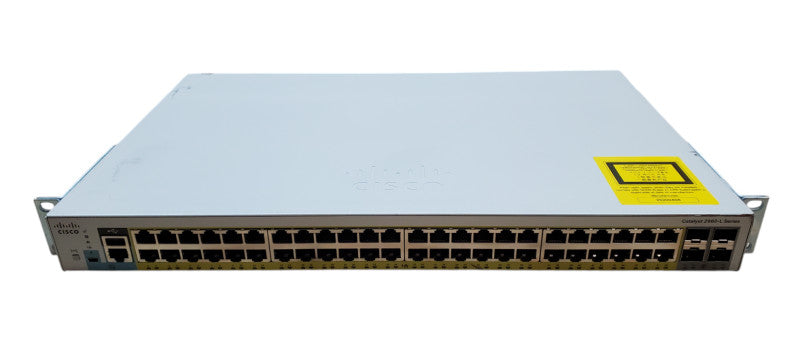 Cisco WS-C2960L-48PS-LL V01 48-Port Gigabit PoE Network Switch