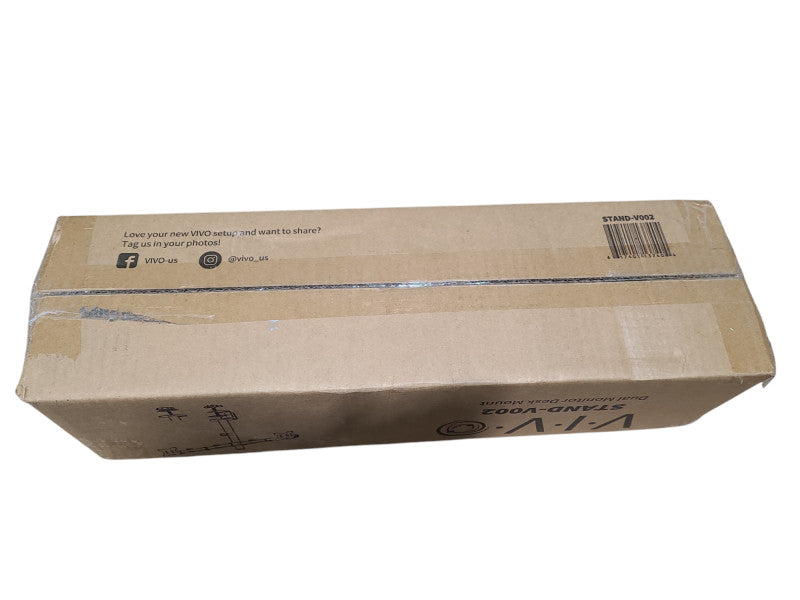 Vivo Stand-V002 Dual Monitor Desk Mount SEALED Q