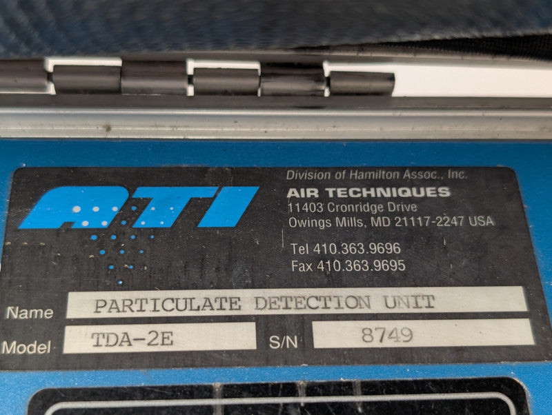 Air Techniques TDA-2E Particulate Detection Unit READ  -