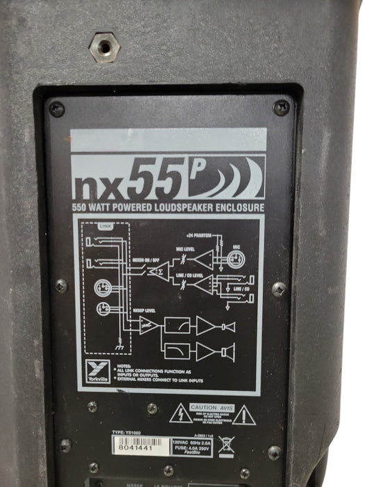 Yorkvile nx55p 550 Watt Powered Loudspeaker Enclosure, READ _
