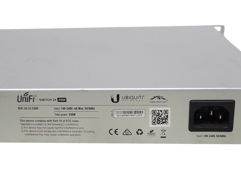 Ubiquiti Networks UniFi US-24-250W 24-Port Switch, READ _