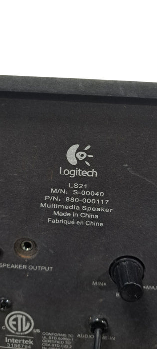 Logitech LS21 2.1 Speaker System | READ