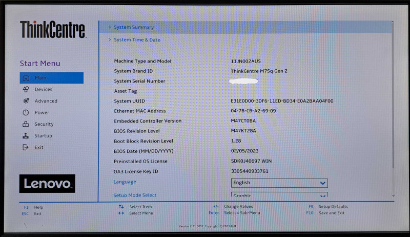 Lenovo M75q Gen 2 | Ryzen 7 PRO 5750GE @3.20GHz 8-Core, 32GB DDR4, 512GB NVMe