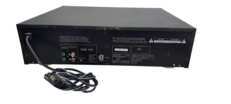 Kenwood Audio Model CD-204 5 CD Changer Compact Disc Player W/Remote