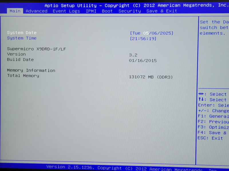 SuperMicro X9DRD-iF/LF, 2x Xeon E5-2690v2 3.00GHz 128GB RAM, 2x PSU, 3.5" Q_