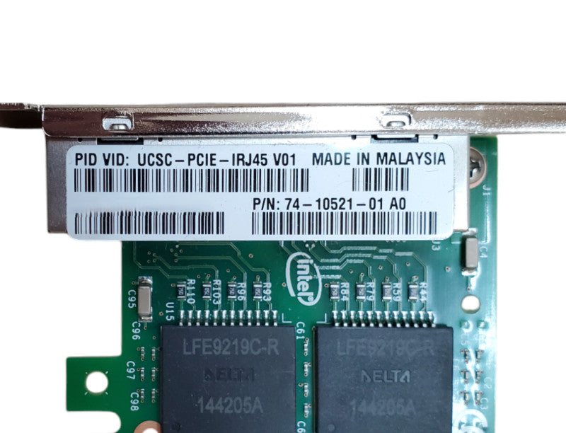 Cisco UCSC-PCIE-IRJ45 V01 Quad Port 1Gb Network Adapter 74-10521-01