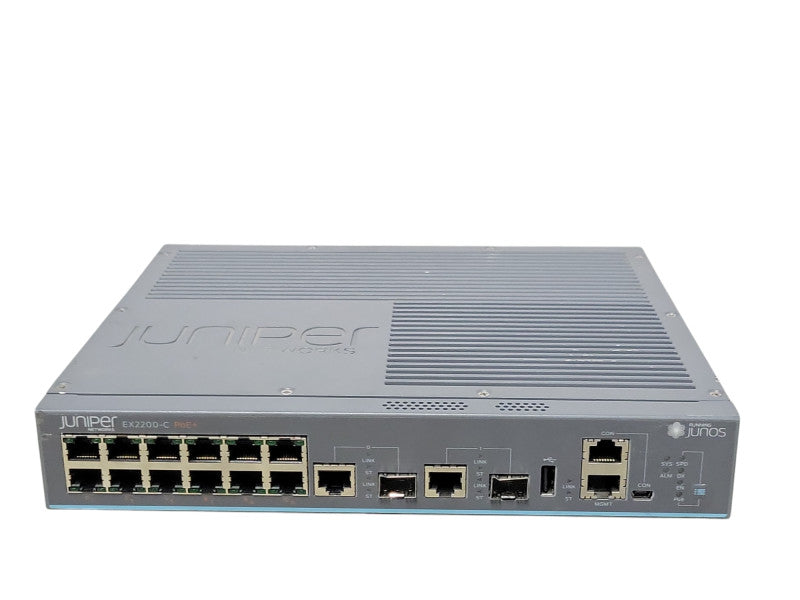 Juniper EX2200-C-12P-2G 12-Port 10/100/1000BASE-T PoE+ Compact Switch, SEE _