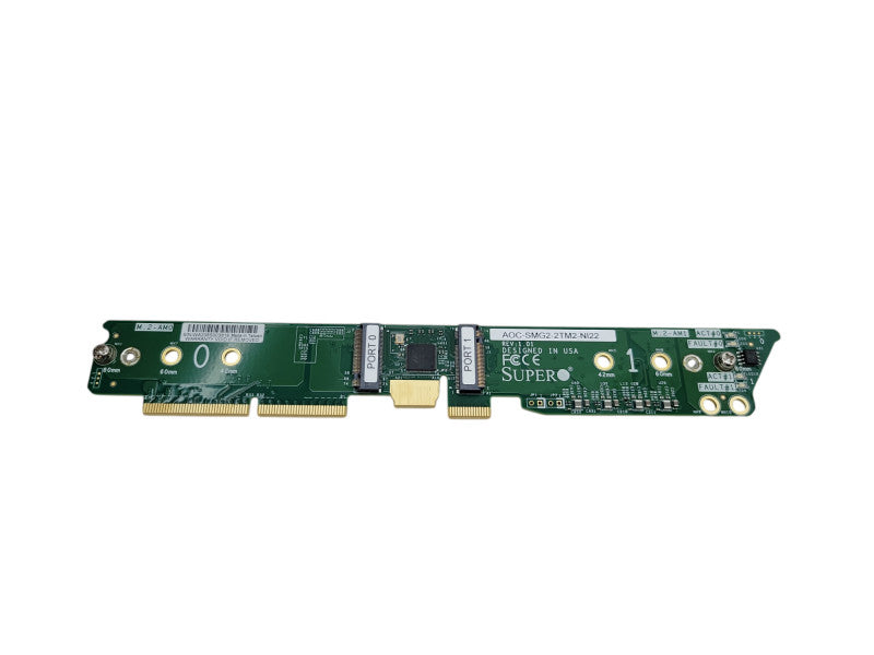 Super Micro AOC-SMG2-2TM2-NI22 M.2 Sata HW RAID1 Add-on Card Q%