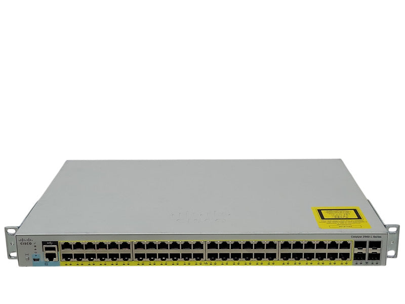Cisco WS-C2960L-48PS-LL V01 48-Port Gigabit PoE Network Switch _
