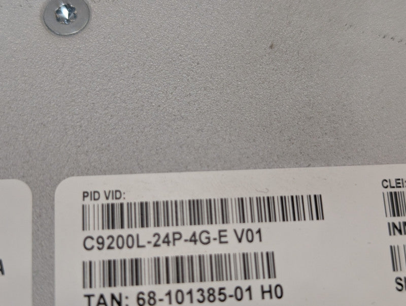 Cisco Catalyst C9200L-24P-4G-E v01 24 Post PoE+ Gigabit Managed Switch -