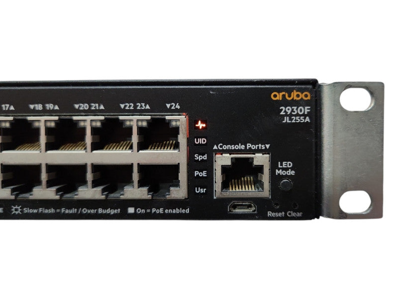 HPE Aruba 2930F JL255A 24Gb PoE+ 4SFP+ Network Switch