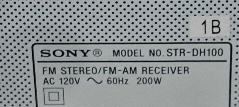 Sony STR-DH100 2-Channel FM-AM Stereo Receiver 100WPC