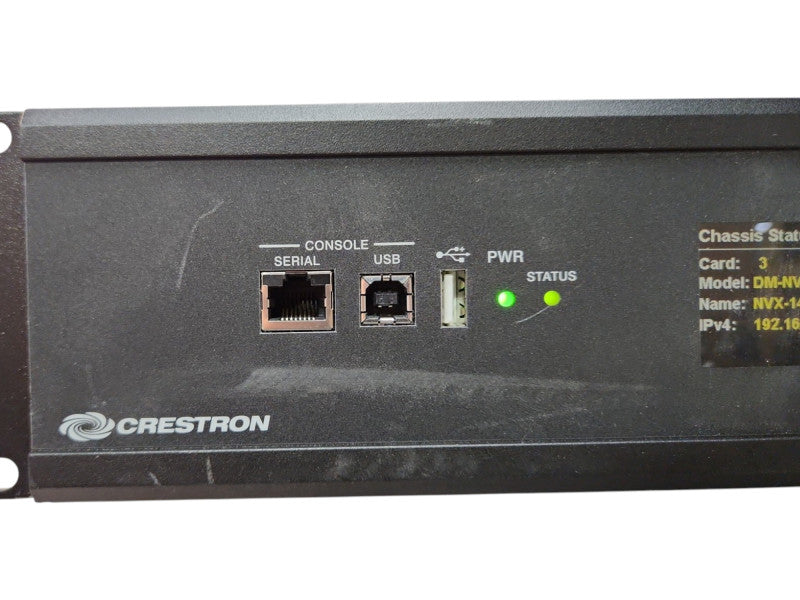 Crestron DMF-CI-8 Digital Media Chassis w/ 2x DM-NVX-E30C, 6x DM-NVX-350C