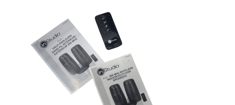 InStudio Fiji 900MHz Wireless Indoor/Outdoor Speakers Model 4016029R