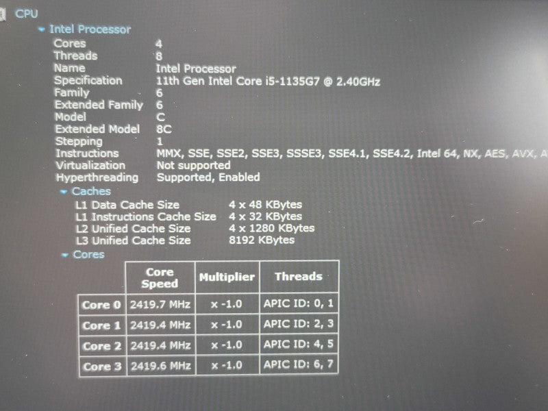 HP EliteBook 840 G8 i5-1135G7 8GB DDR4 256GB SSD  β Lap200
