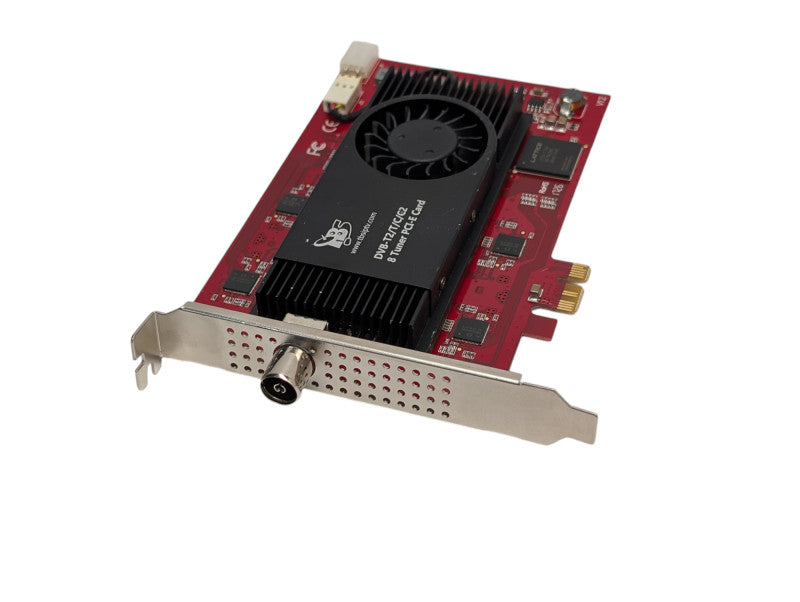 TBS TBSIPTV DVB-T2/T/C/C2 QAM 8 Octa Tuner PCI-E Card UNTESTED READ -