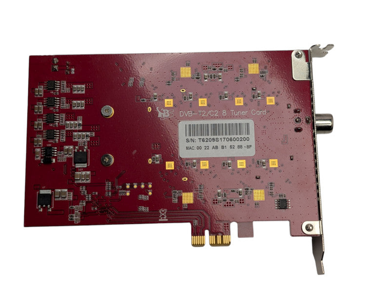 TBS TBSIPTV DVB-T2/T/C/C2 QAM 8 Octa Tuner PCI-E Card UNTESTED READ -