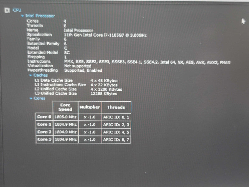 Dell Latitude 7420 i7-1185G7 16GB DDR4 256GB SSD  β Lap200