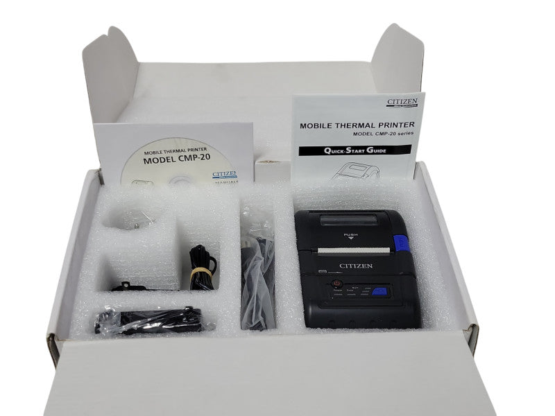 Open-Box Citizen CMP-20BTIU Portable Receipt Printer USB Bluetooth _