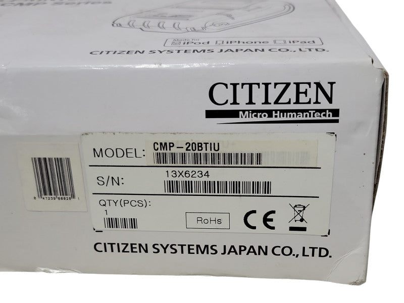Open-Box Citizen CMP-20BTIU Portable Receipt Printer USB Bluetooth _