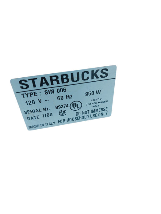 Starbucks Barista Copper Look Model: SIN-006 , AS-IS  =