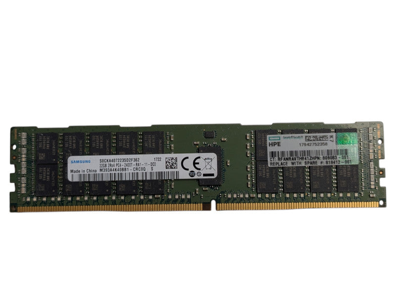 32GB Samsung DDR4 Server Memory Module 32GB 2Rx4 PC4-2400T-RA1-11-DC0 Q-