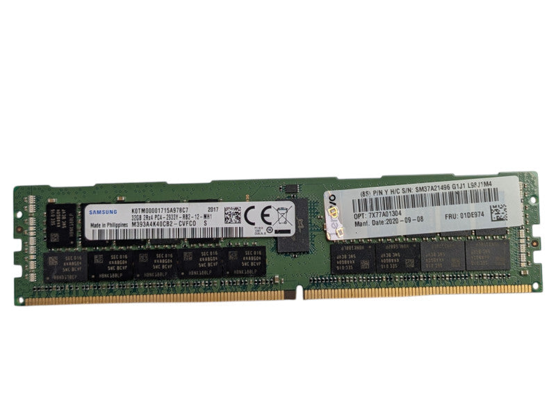32GB Samsung DDR4 Server Memory Module 32GB 2Rx4 PC4-2933Y-RB2-12-MH1 Q-