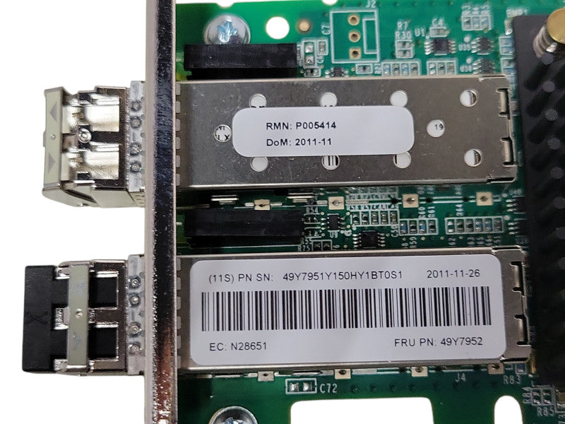 IBM 49Y7952 Emulex Dual-Port 10GB PCIe Fabric Network Adapter, FH Bracket Q_