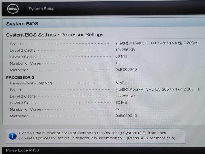 Dell PE R430 1U, 2x Xeon E5-2650v4, 32GB DDR4, H730 Mini, 2x 2TB SAS 2x PSU _