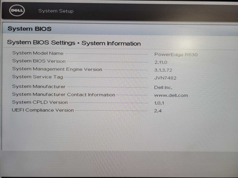 Dell PowerEdge R630 1U 2x Xeon E5-2620 v3 @ 2.31Hz 32GB RAM H730P Mini 8x 2.5" !