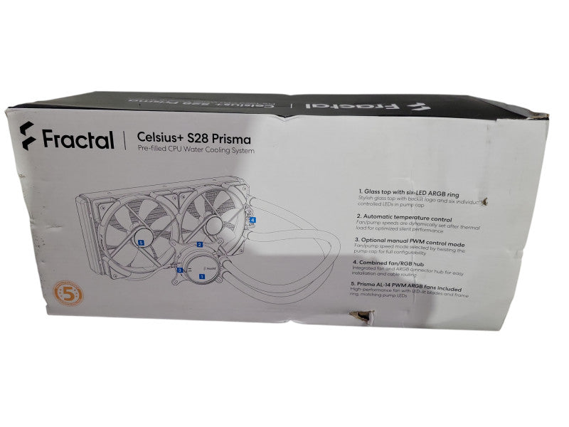 Fractal Design Celsius+ S28 Prisma computer liquid cooling !