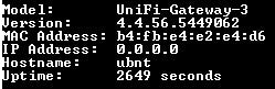 Ubiquiti Networks UniFi USG Security Gateway | Factory Reset !