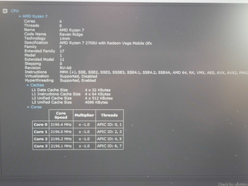 Lenovo ThinkPad E595 Ryzen 7 2700U 16GB RAM 256GB SSD  β BudLap