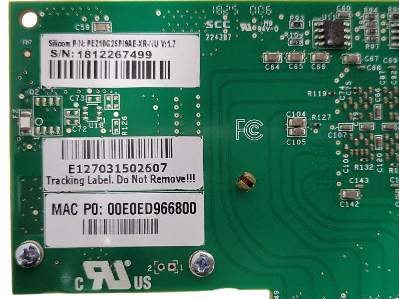 Silicom PE210G2SPI9AE-XR-NU Dual Port 10Gb Ethernet Adapter Q_