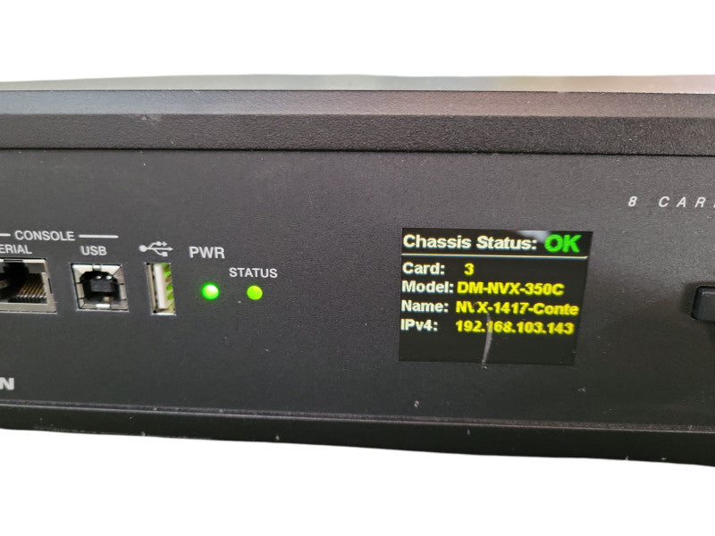 Crestron DMF-CI-8 Digital Media Chassis w/ 2x DM-NVX-E30C, 6x DM-NVX-350C !