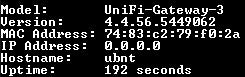 Ubiquiti Networks UniFi USG Security Gateway | Factory Reset !