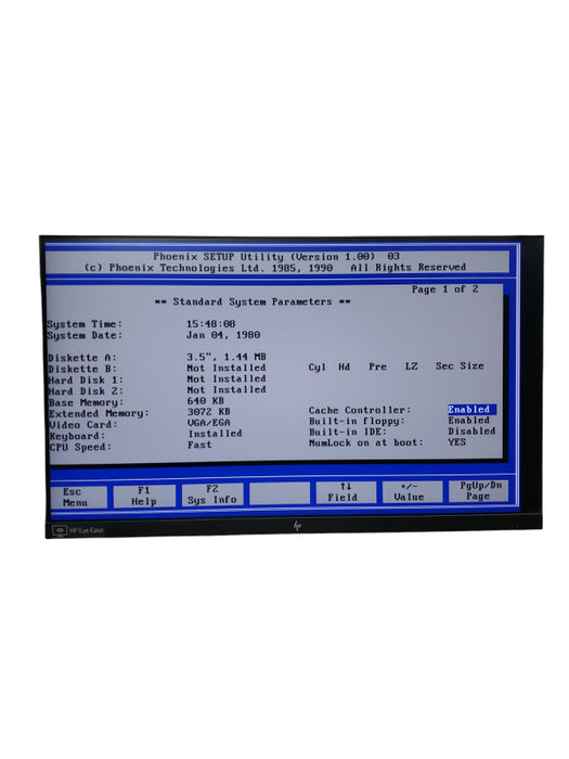 VINTAGE UNISYS PCI 33361 COMPUTER 80386 PROCESSOR 3072KB RAM NO-HDD