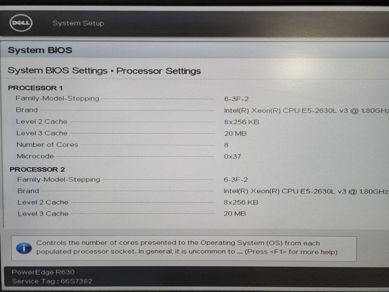 Dell PowerEdge R630 1U 2x Xeon E5-2630L v3 @ 1.8GHz 32GB RAM H730 Mini 8x 2.5" 10G NIC !