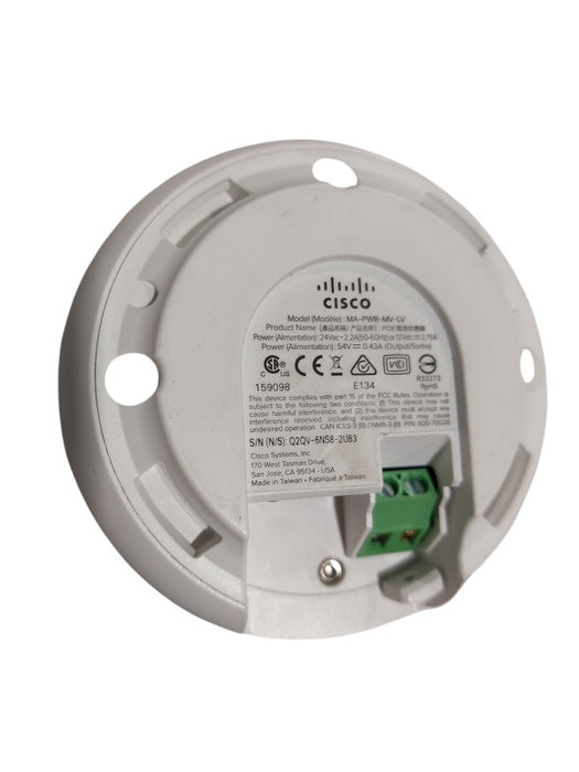 Cisco PoE Injector Low Voltage Model: MA-PWR-MV-LV Q=