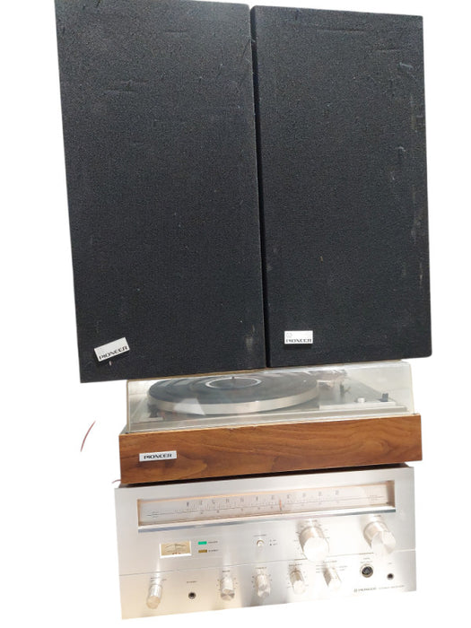 Pioneer Stereo Rondo 2000 Package Receiver with Speakers & Record Player  =