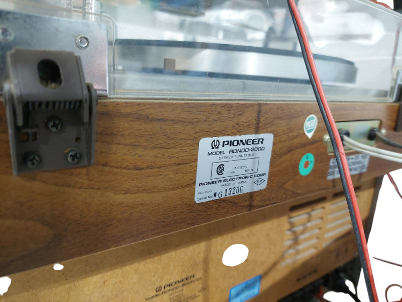 Pioneer Stereo Rondo 2000 Package Receiver with Speakers & Record Player  =