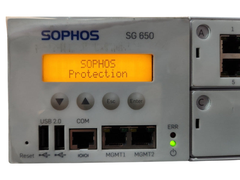 Sophos SG 650 Firewall Security Appliance rev.1, 2x E5-2680 v2, 48GB DDR3 Q