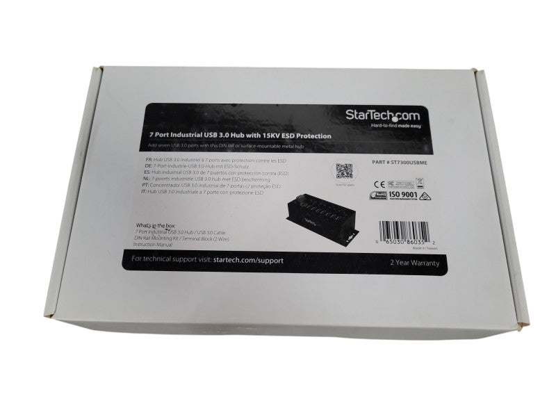 NEW OPEN BOX StarTech 7-Port Industrial USB 3.0 Hub with ESD Protection !
