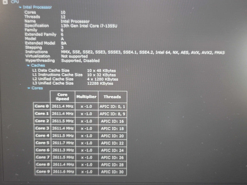 Dell Latitude 5440 i7-1355U 16GB RAM 256GB SSD READ  β Lap200