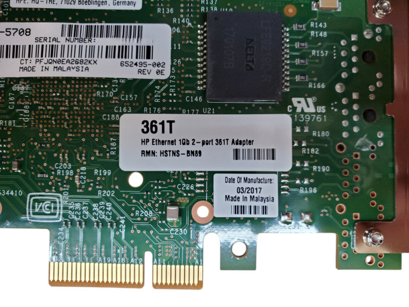 HP Ethernet 1GB 2-Port 361t Adapter 656241-002 Q